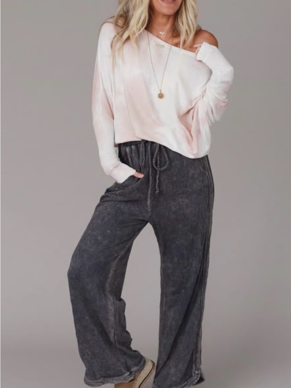 Three Bird Neat So Comfy Wide Leg Pant Full Length - #